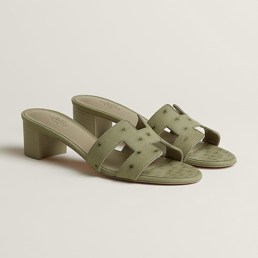 Oasis sandal - Green | Hermès USA